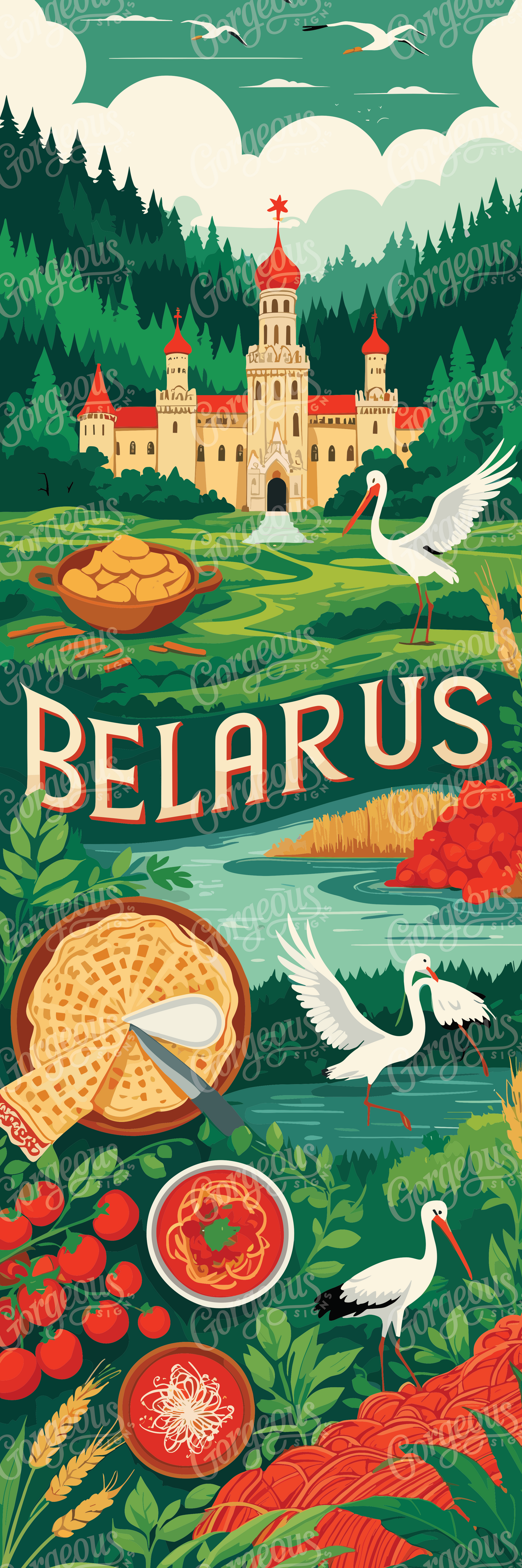 Belarus Wall decor, Travel lover gift, UV printed decor, Bedroom wall decor, Gift for her, Unique decor, Kitchen wall decor, Best home gift