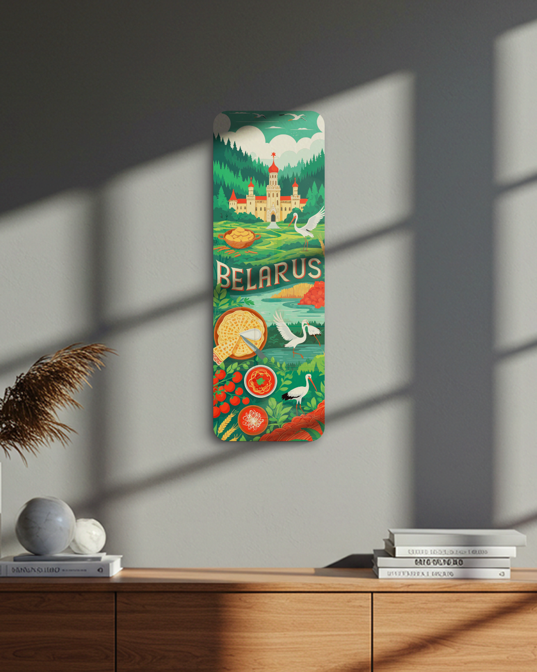 Belarus Wall decor, Travel lover gift, UV printed decor, Bedroom wall decor, Gift for her, Unique decor, Kitchen wall decor, Best home gift