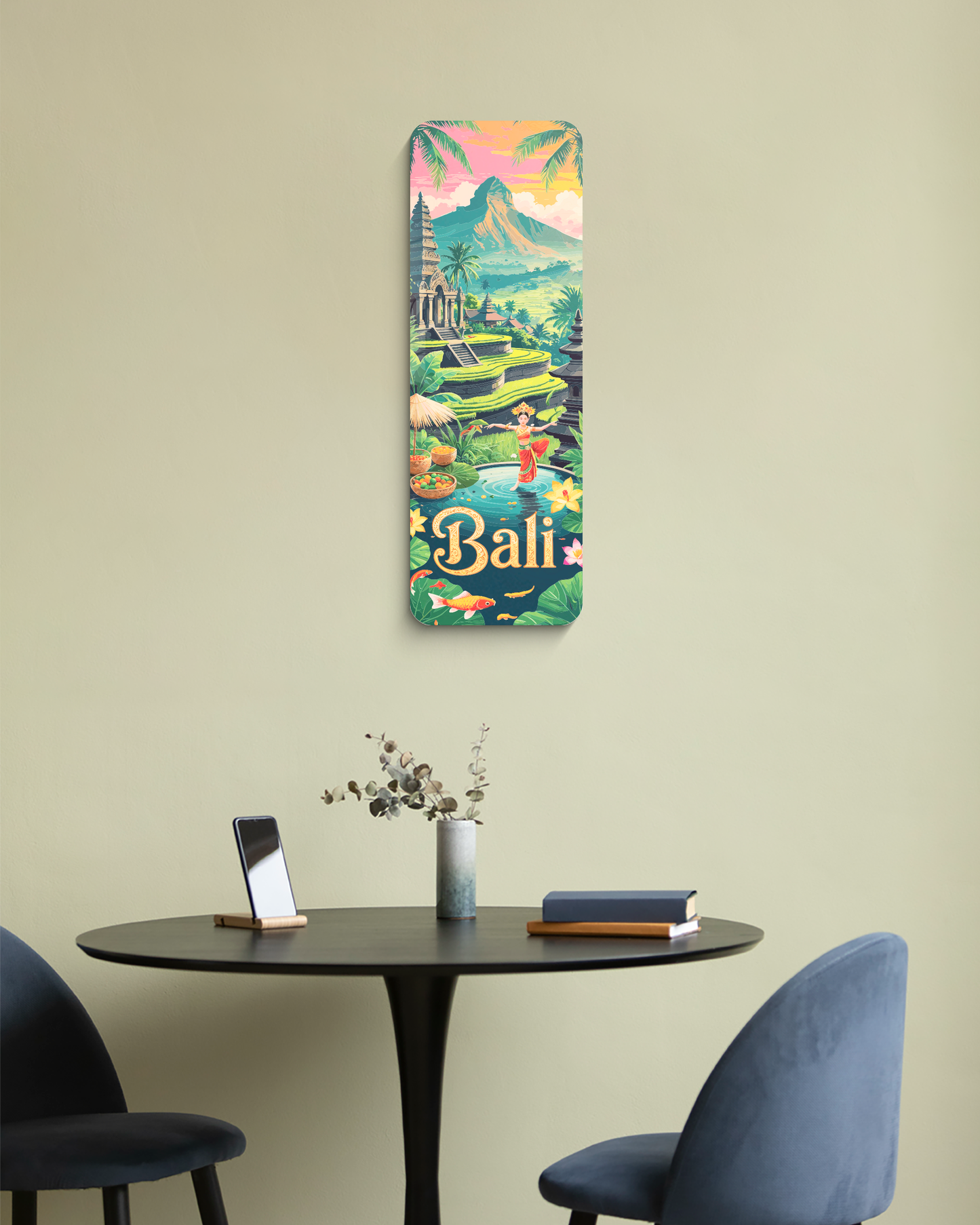 Bali Wall Decor, Housewarming Gift Idea, Unique Wall Decor, Living Room Wall Art, Travel Lover Gift, UV Printed Decor, Large Wall Decor Gift
