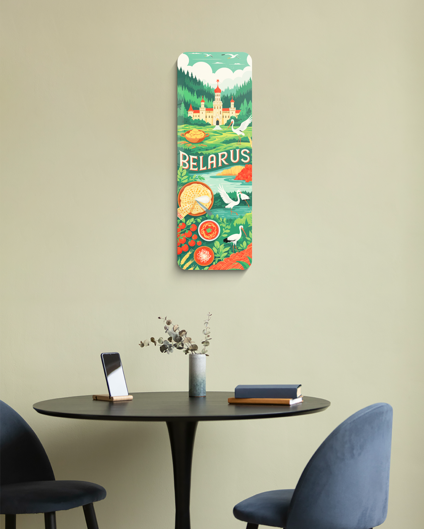 Belarus Wall decor, Travel lover gift, UV printed decor, Bedroom wall decor, Gift for her, Unique decor, Kitchen wall decor, Best home gift