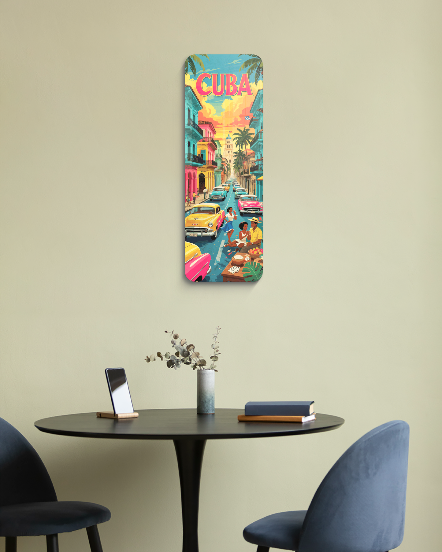 Cuba Wall hanging art, UV printed decor, Cuba wall art, Gift for her, House decor, Modern art sign, Travel Lover gift, Wall Decor