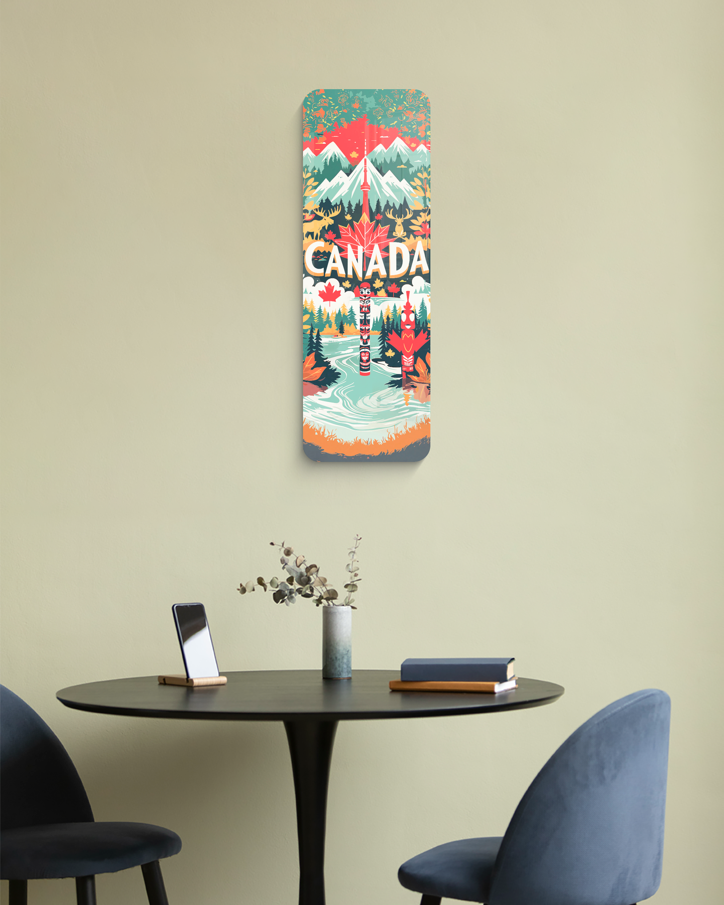 Canada Wall decor, Travel lover gift, UV printed decor, Bedroom wall decor, Gift for her, Unique decor, Kitchen wall decor, Best home gift