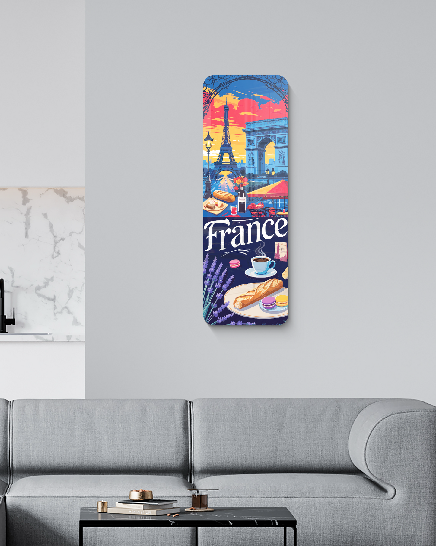 Modern France Wall Art,Travel lover gift, Unique wall gift, Paris Wall decor gift, Wall art, Bathroom wall decor, Office wall decor