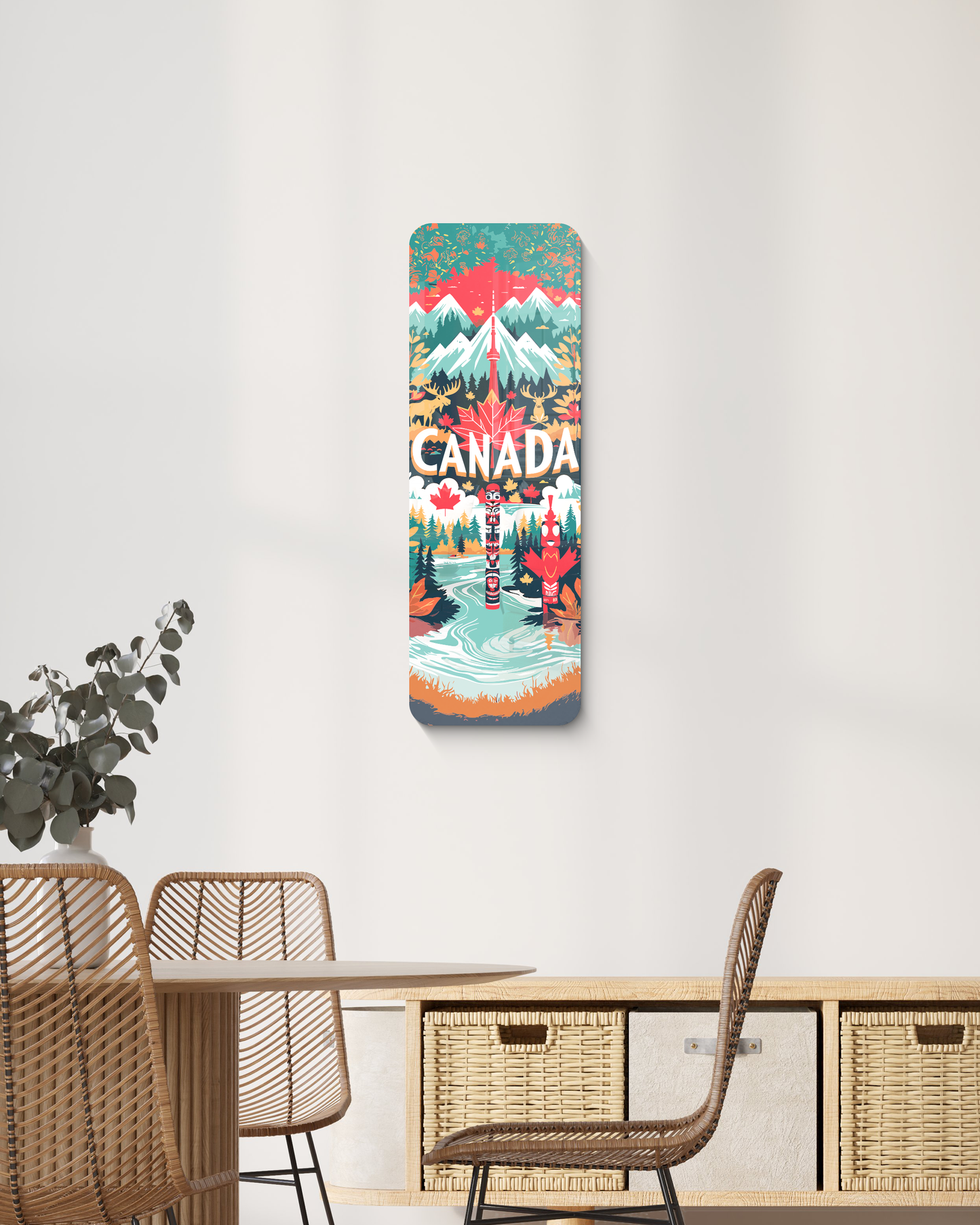 Canada Wall decor, Travel lover gift, UV printed decor, Bedroom wall decor, Gift for her, Unique decor, Kitchen wall decor, Best home gift