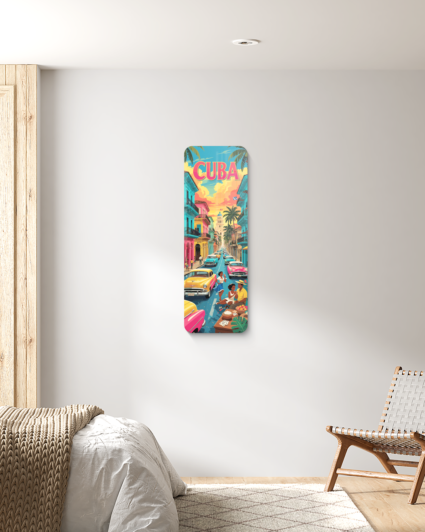 Cuba Wall hanging art, UV printed decor, Cuba wall art, Gift for her, House decor, Modern art sign, Travel Lover gift, Wall Decor
