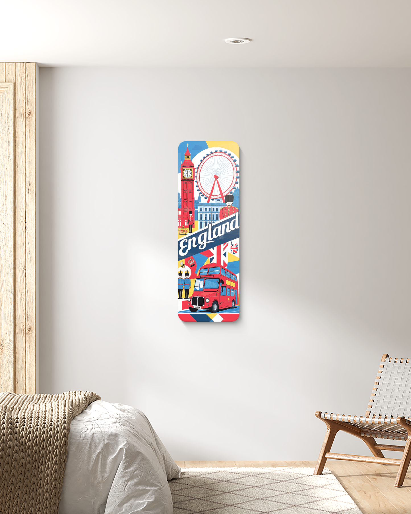 Unique London Wall Decor, England UV Printed Decor, Living Room Wall Art, Home Wall Hanging, Travel Lover, Large Wall Decor, Best Gift