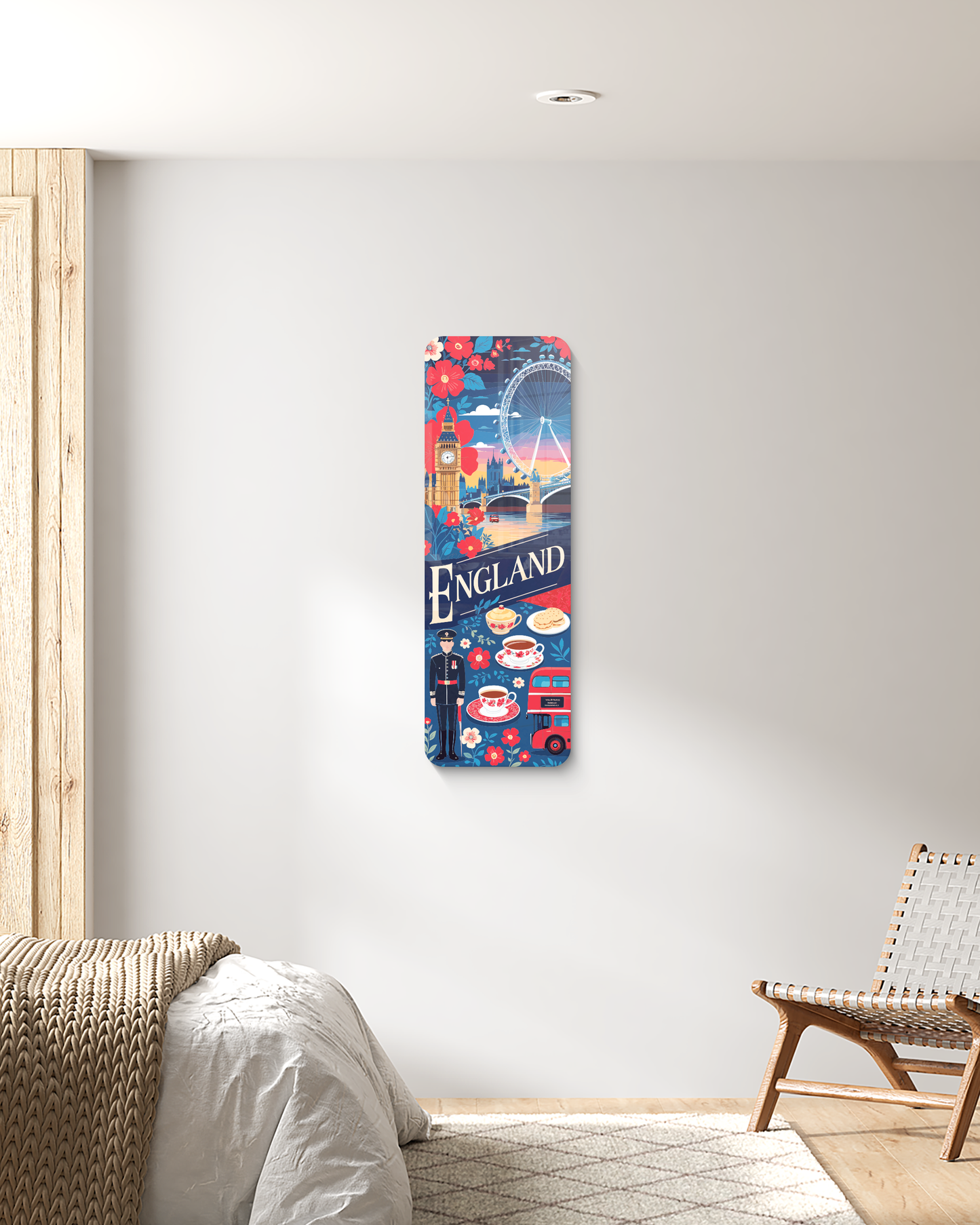 England Mirror wall decor, Farmhouse wall decor, Best gift for her him, London Dining room wall art, Christmas gift idea, Wall Decor