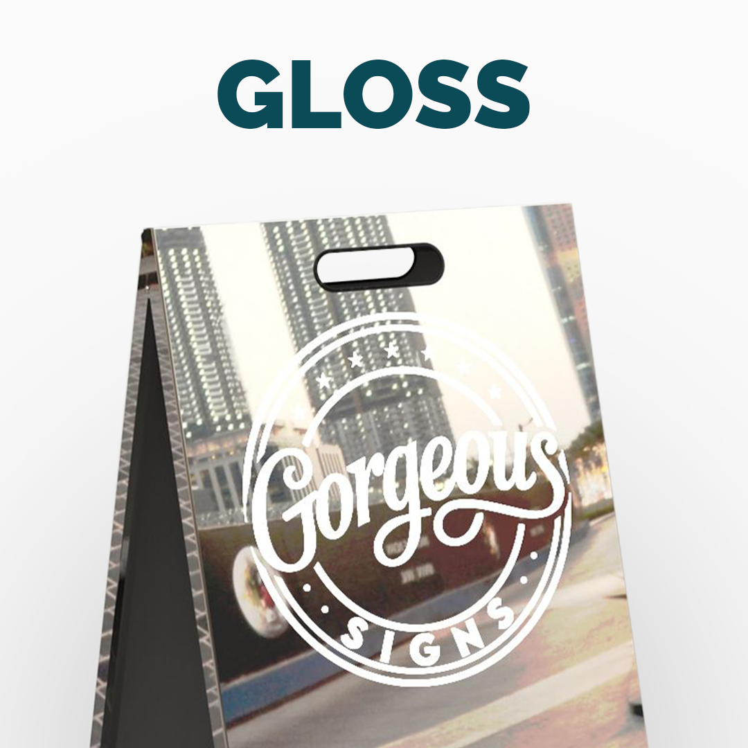 Blank A-Frame Metal Sign – Customizable Sandwich Board