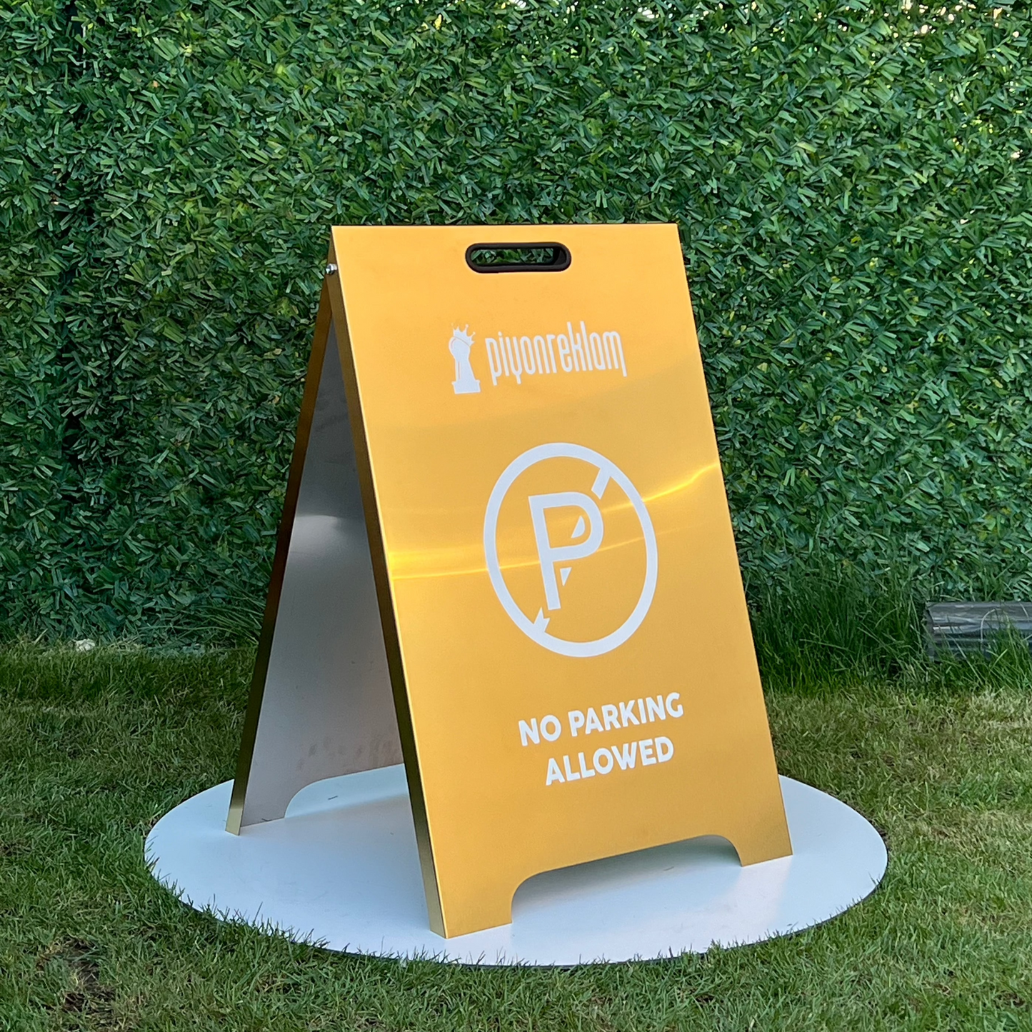 A Frame Sign, No Parking Sign, Sidewalk sign, No Parking Allowed Sign, Pavement sign, Sign for Businneses, Store sign, Sandwich board sign,