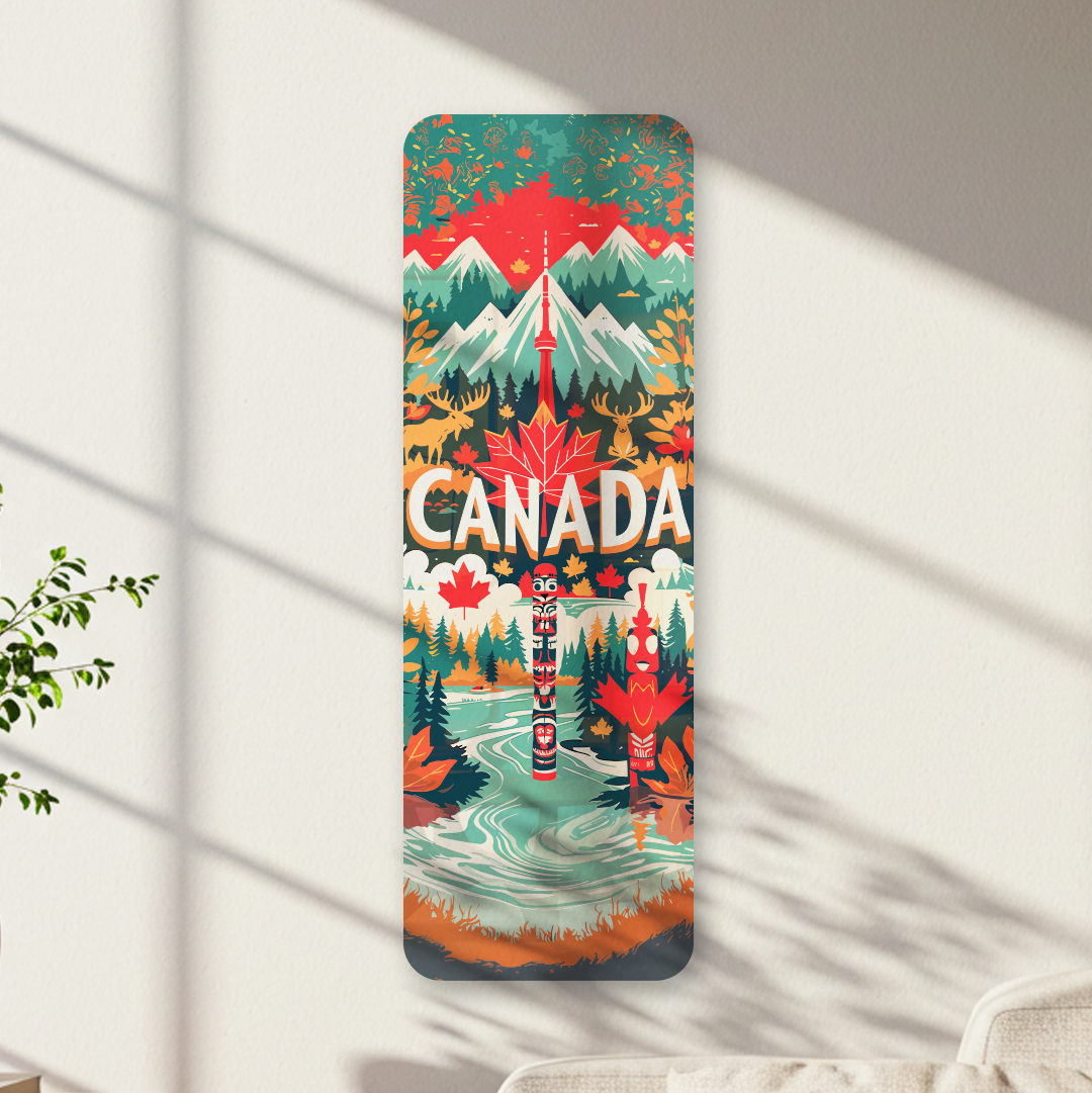 Canada Wall decor, Travel lover gift, UV printed decor, Bedroom wall decor, Gift for her, Unique decor, Kitchen wall decor, Best home gift