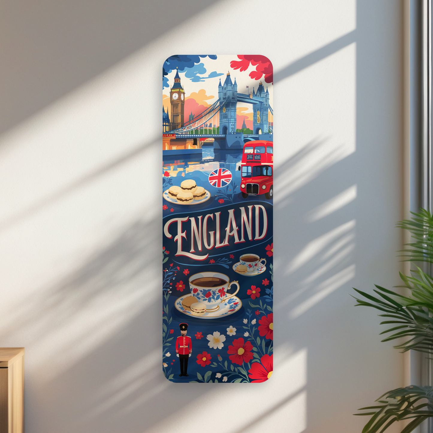 England Mirror wall decor, Farmhouse wall decor, Best gift for her him, London Dining room wall art, Christmas gift idea, Wall Decor