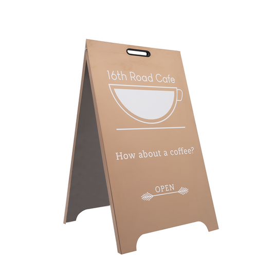 Metal A Frame Sign, Sidewalk Sign, Sandwich Board Sign For Businnesses, Modern Custom Sign, Pavement Sign, A Frame Easy Set Up, Shop Sign
