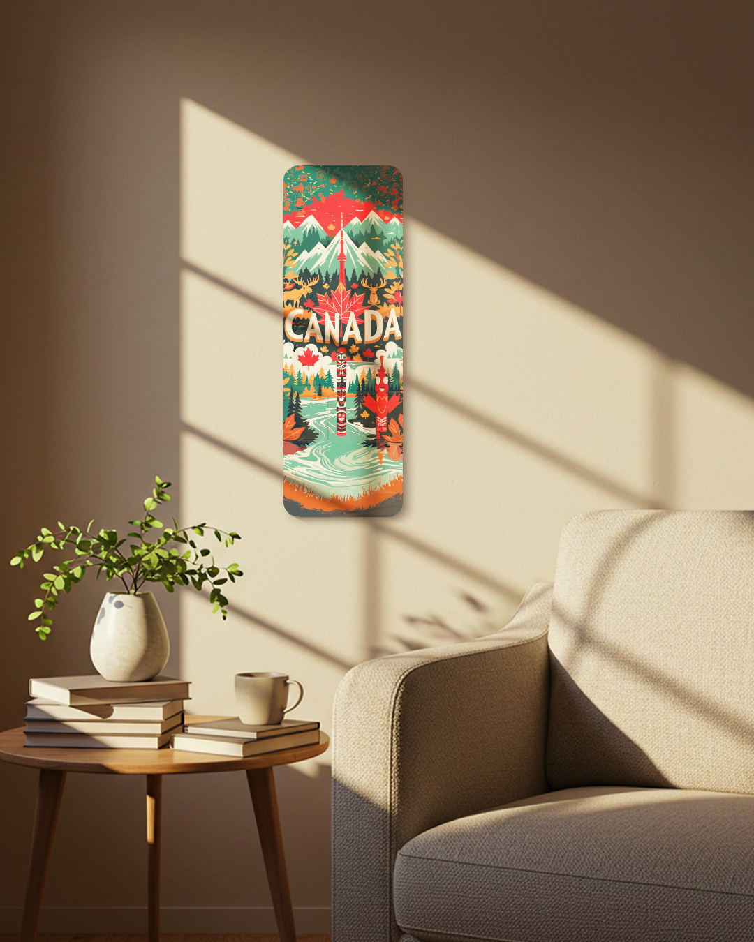 Canada Wall decor, Travel lover gift, UV printed decor, Bedroom wall decor, Gift for her, Unique decor, Kitchen wall decor, Best home gift