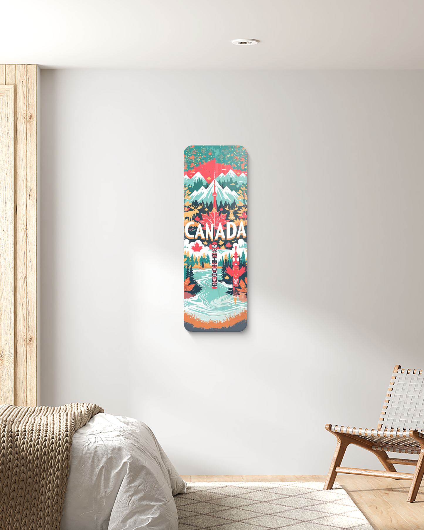 Canada Wall decor, Travel lover gift, UV printed decor, Bedroom wall decor, Gift for her, Unique decor, Kitchen wall decor, Best home gift
