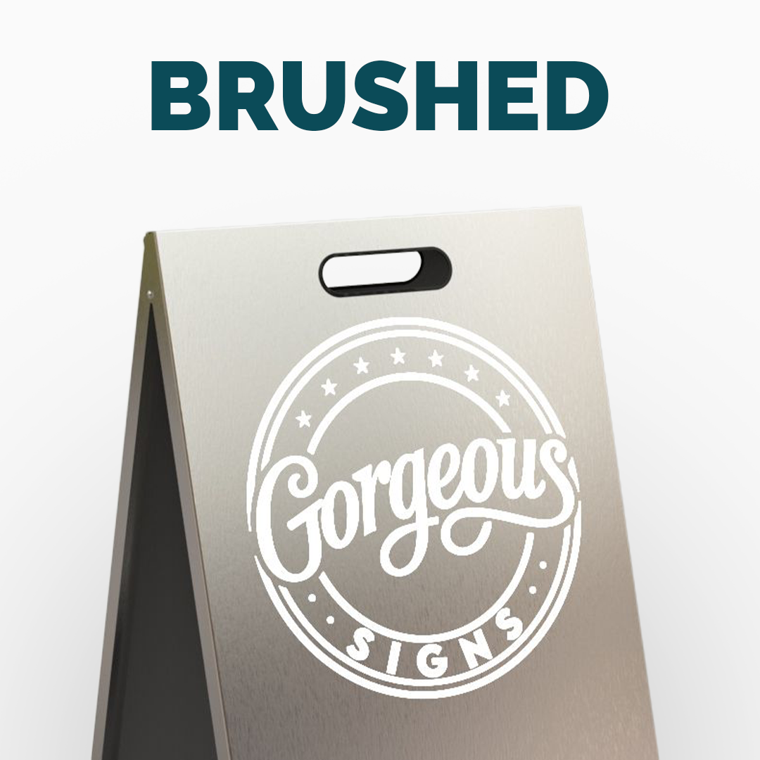 Metal A Frame Sign, Sidewalk Sign, Sandwich Board Sign For Businnesses, Modern Custom Sign, Pavement Sign, A Frame Easy Set Up, Shop Sign