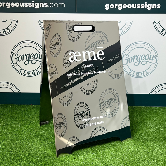 Metal A Frame Sign, Sidewalk Sign, Sandwich Board Sign For Businnesses, Modern Custom Sign, Pavement Sign, A Frame Easy Set Up, Shop Sign