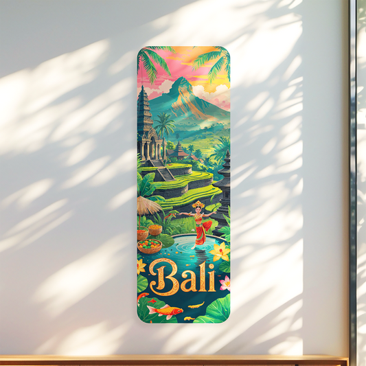 Bali Wall Decor, Housewarming Gift Idea, Unique Wall Decor, Living Room Wall Art, Travel Lover Gift, UV Printed Decor, Large Wall Decor Gift