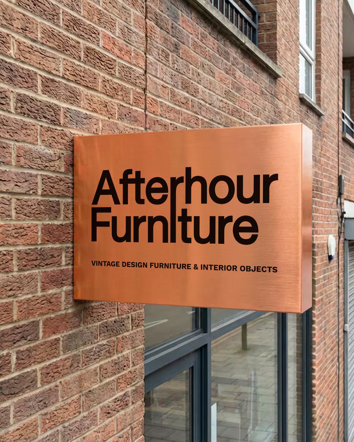 Luxury Stainless Steel Blade Sign – Double Sided Mirror or Brushed Chrome Storefront Sign, Premium Storefront Blade Mirror Chrome Sign