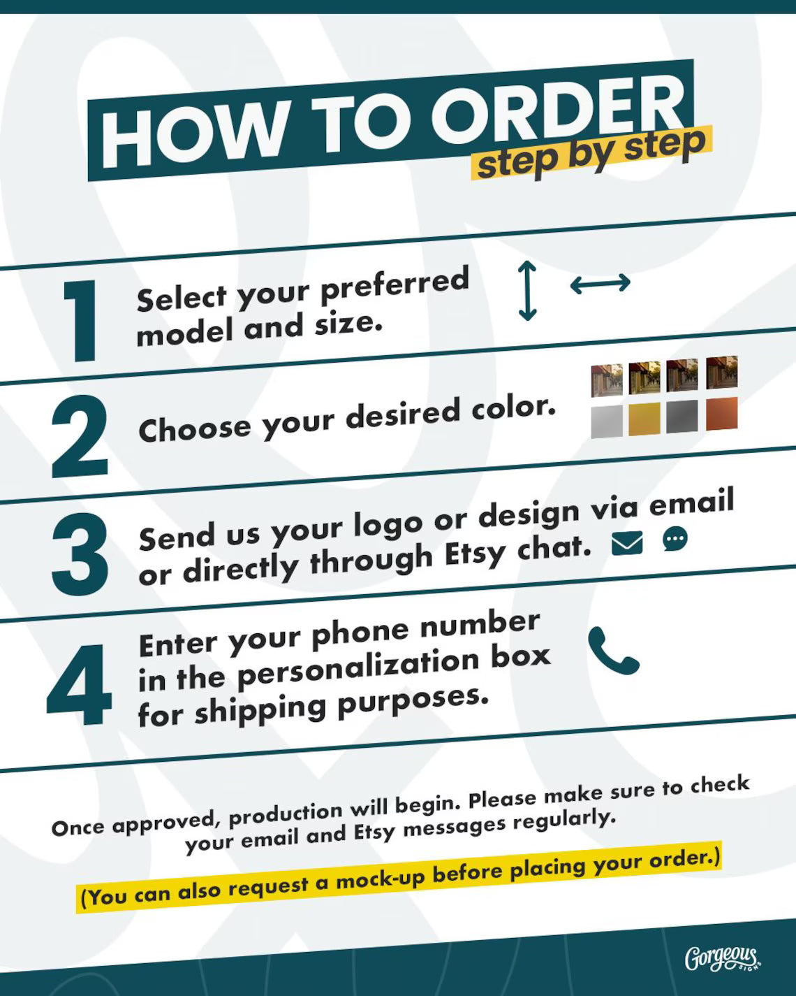 Luxury Stainless Steel Blade Sign – Double Sided Mirror or Brushed Chrome Storefront Sign, Premium Storefront Blade Mirror Chrome Sign