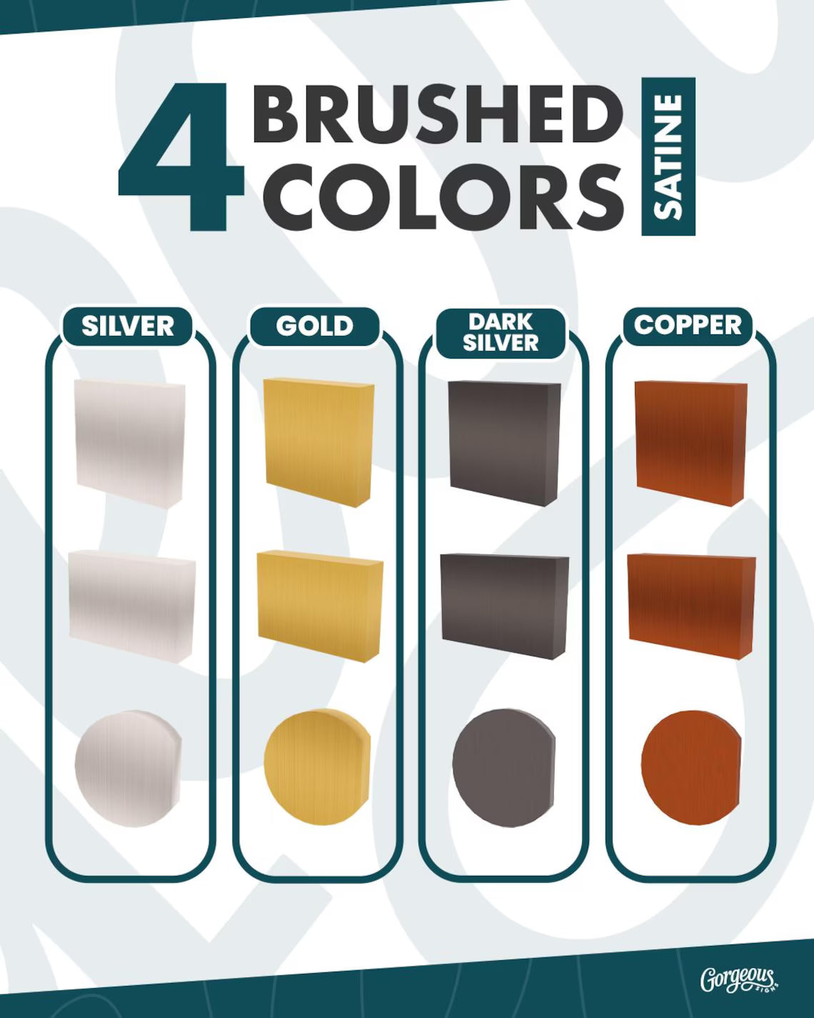 Luxury Stainless Steel Blade Sign – Double Sided Mirror or Brushed Chrome Storefront Sign, Premium Storefront Blade Mirror Chrome Sign