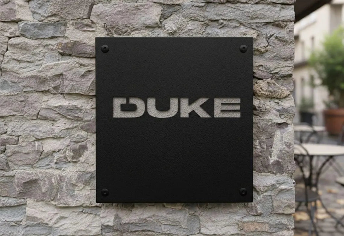 Custom Metal Brand Sign – Personalized Steel Logo Wall Sign for Storefront, Laser Cut Business Signage
