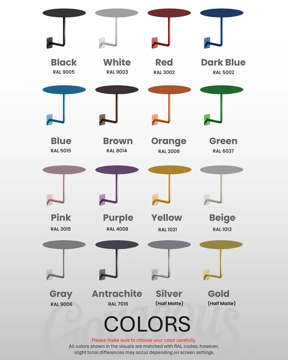 Wall Mounted Cafe Table, Industrial Metal Wall Mounted Cafe Table | Space Saving Bistro Bar Counter