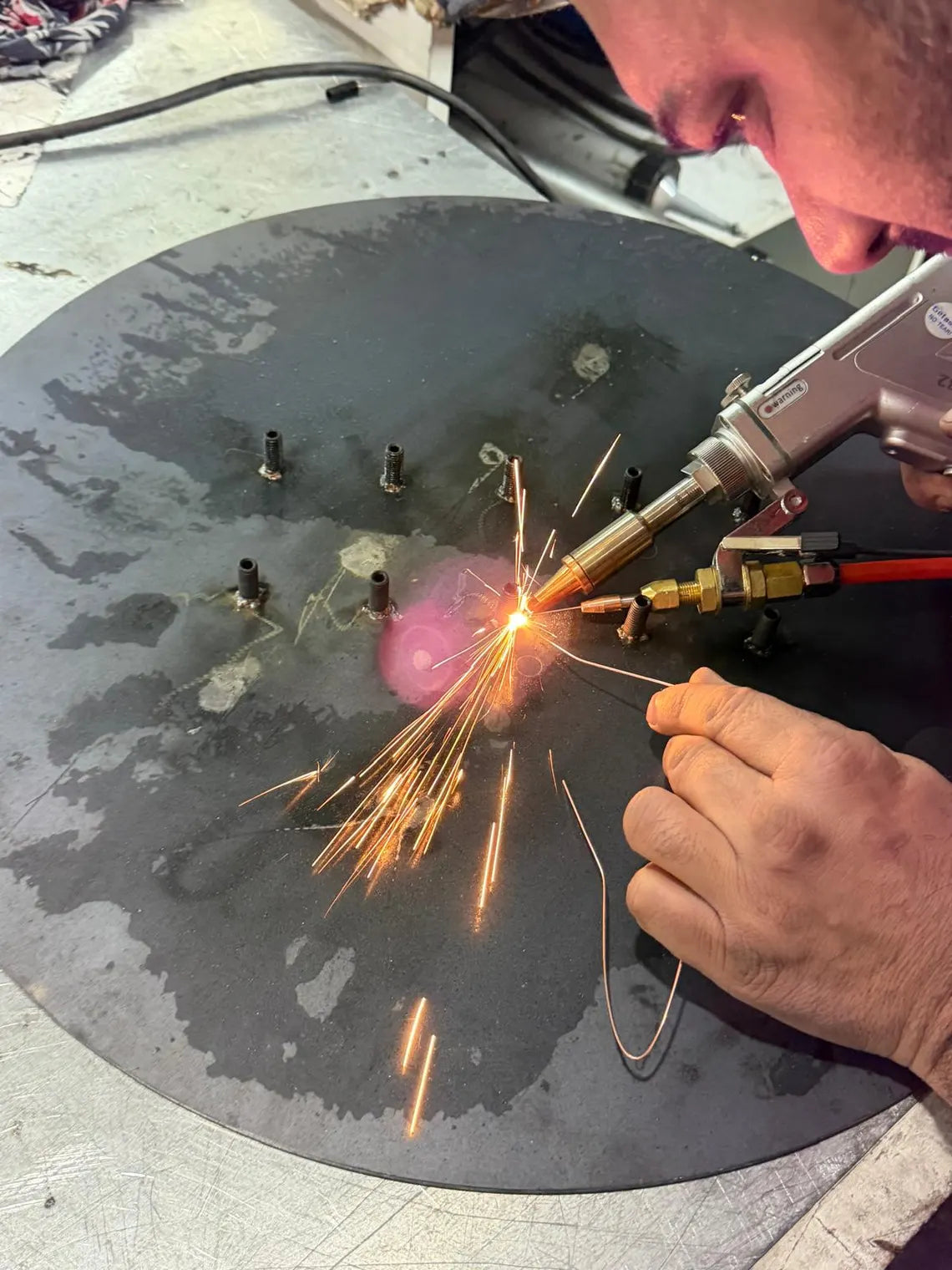 Wall Mounted Cafe Table, Industrial Metal Wall Mounted Cafe Table | Space Saving Bistro Bar Counter