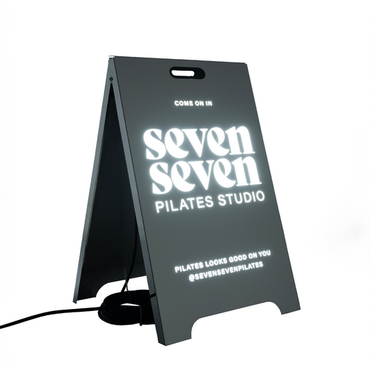 Metal A Frame Sign, Sidewalk Sign, Sandwich Board Sign For Businnesses, Modern Custom Sign, Pavement Sign, A Frame Easy Set Up, Shop Sign