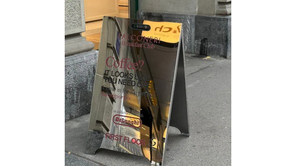 Our signboard is on the streets of Switzerland.