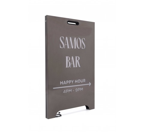 102 Stainless Metal A-Frame Sidewalk Sign