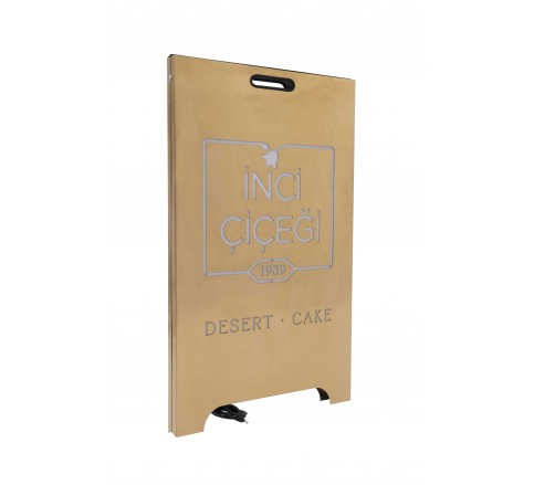 103 Stainless Metal A-Frame Sidewalk Sign