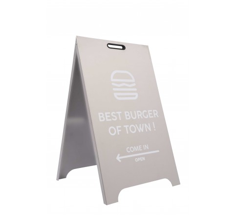 104 Stainless Metal A-Frame Sidewalk Sign