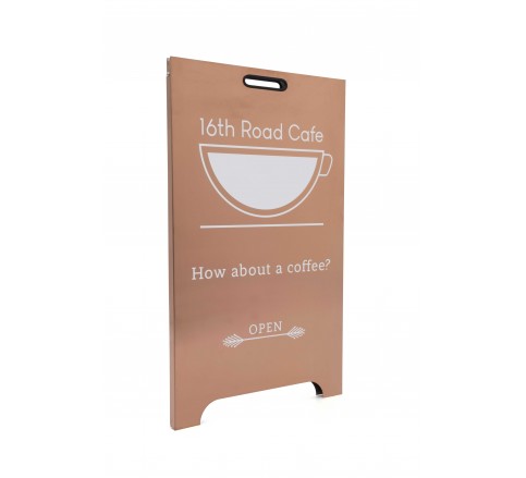 105 Stainless Metal A-Frame Sidewalk Sign