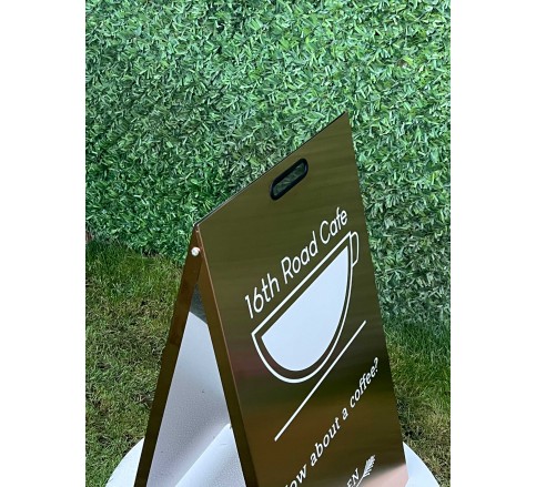 105 Stainless Metal A-Frame Sidewalk Sign