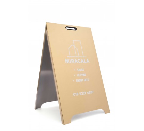 106 Stainless Metal A-Frame Sidewalk Sign