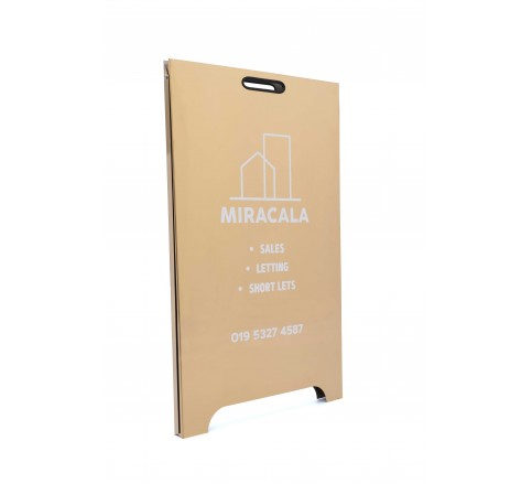 106 Stainless Metal A-Frame Sidewalk Sign