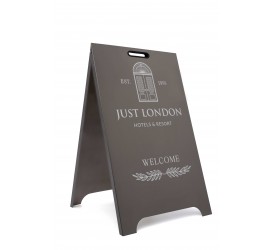 108 Stainless Metal A-Frame Sidewalk Sign