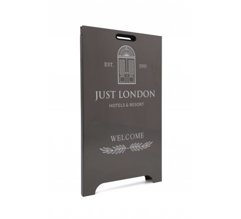 108 Stainless Metal A-Frame Sidewalk Sign