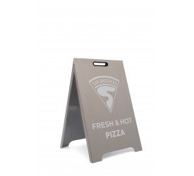 110 Stainless Metal A-Frame Sidewalk Sign