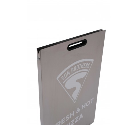 110 Stainless Metal A-Frame Sidewalk Sign