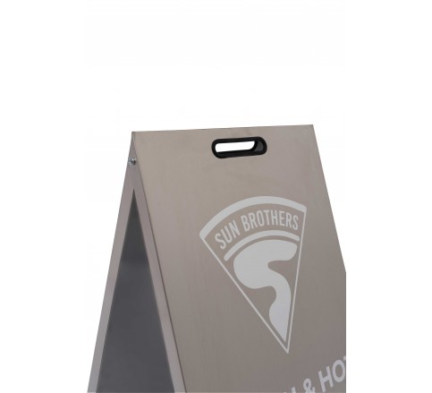 110 Stainless Metal A-Frame Sidewalk Sign