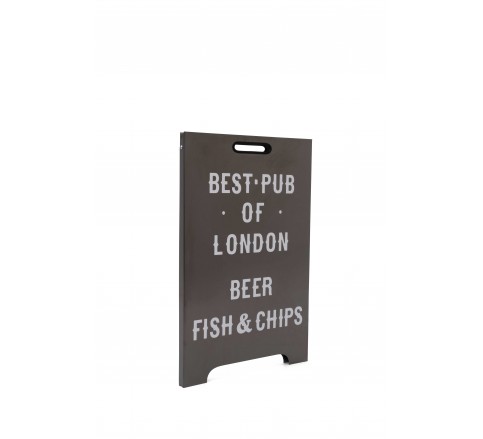 111 Stainless Metal A-Frame Sidewalk Sign