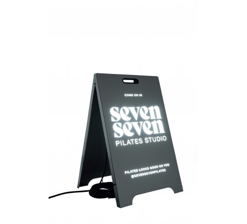 116 Stainless Metal A-Frame Sidewalk Sign