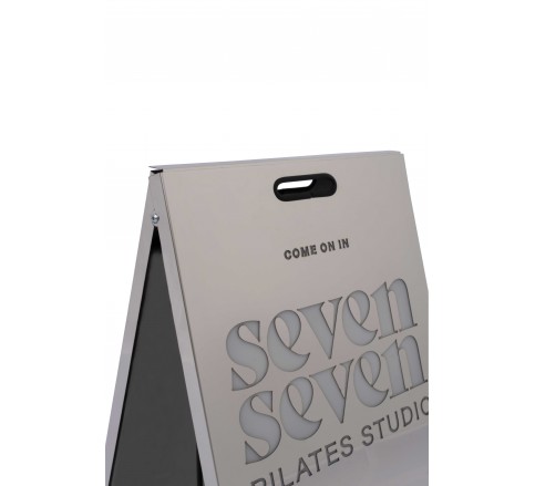 116 Stainless Metal A-Frame Sidewalk Sign