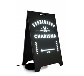 101 Stainless Metal A-Frame Sidewalk Sign