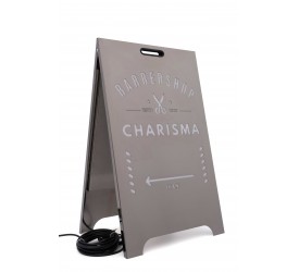 101 Stainless Metal A-Frame Sidewalk Sign